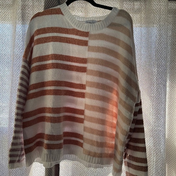 Lemon Love Super Soft Striped Chenille Sweater - Size XL - NWOT - Picture 2 of 5